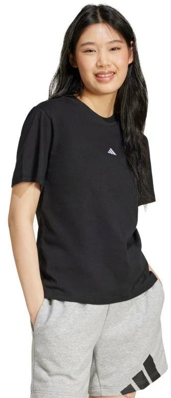 adidas Essentials marškinėliai su mažu logotipu iš medvilnės, moteriški, JC5943