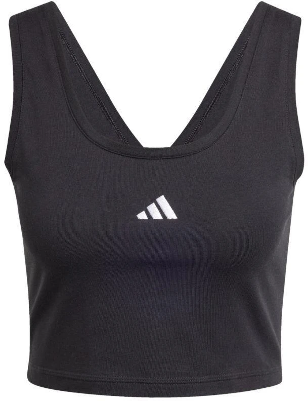 adidas Essentials marškinėliai su mažu logotipu iš medvilnės, moteriški JE1321