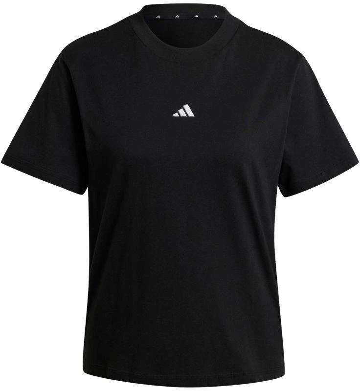 adidas Essentials marškinėliai su mažu logotipu iš medvilnės, moteriški, JC5943