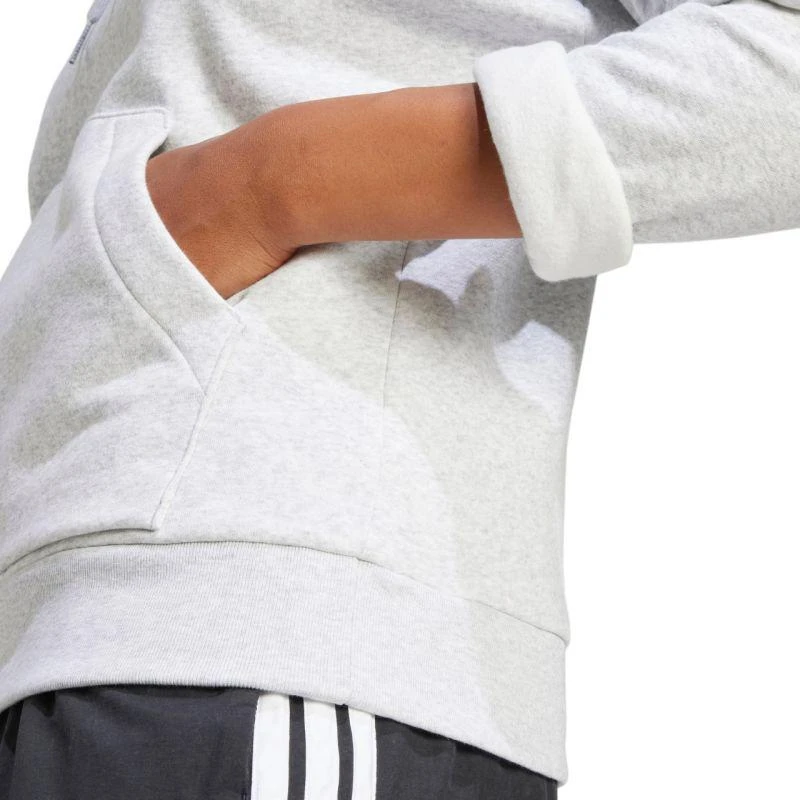 adidas Essentials Mažas logotipas Jaukus moteriškas džemperis šviesiai pilkas JN1853