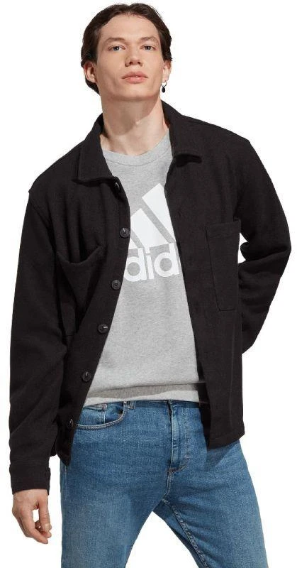 adidas Essentials prancūziško frotė audinio megztinis su dideliu logotipu M IC9326