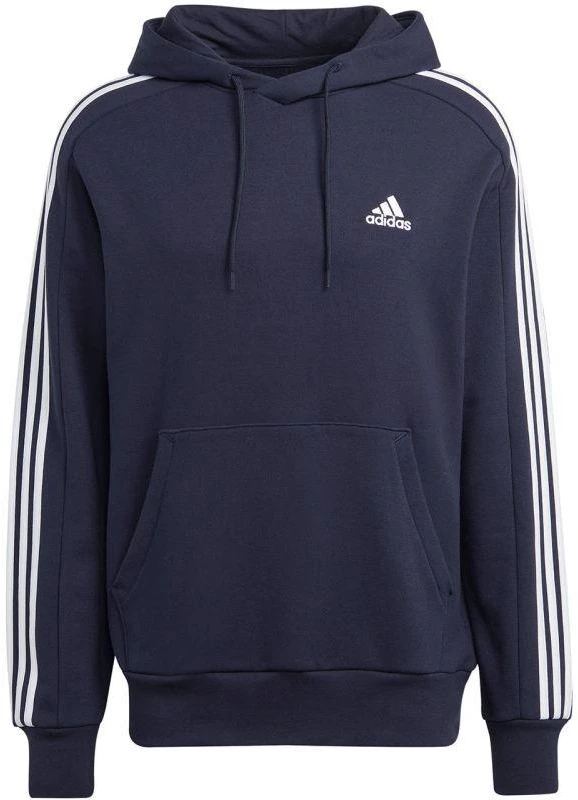 Adidas Essentials prancūziško frotė džemperis su gobtuvu 3 juostelės, M, IC0436