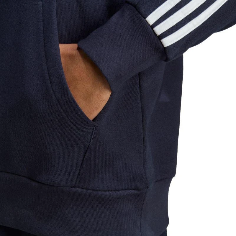 Adidas Essentials prancūziško frotė džemperis su gobtuvu 3 juostelės, M, IC0436
