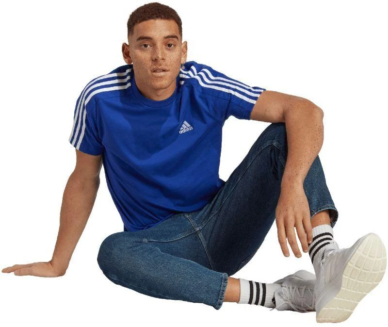 adidas Essentials Single Jersey 3 Dryžu M IC9338