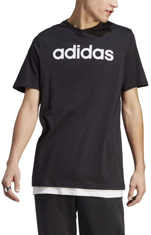 adidas Essentials Single Jersey Linear Embroidered Logo Tee M IC9274