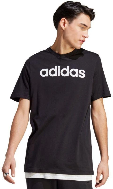 adidas Essentials Single Jersey Linear Embroidered Logo Tee M IC9274