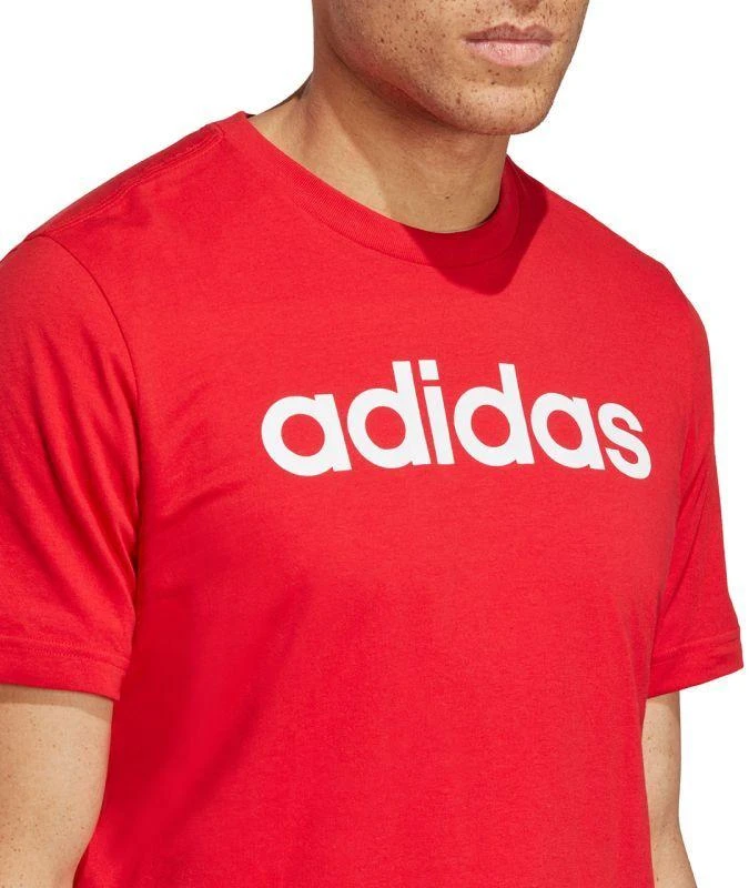 adidas Essentials Single Jersey Linijinis Siuvinėtas Logotipas M IC9278