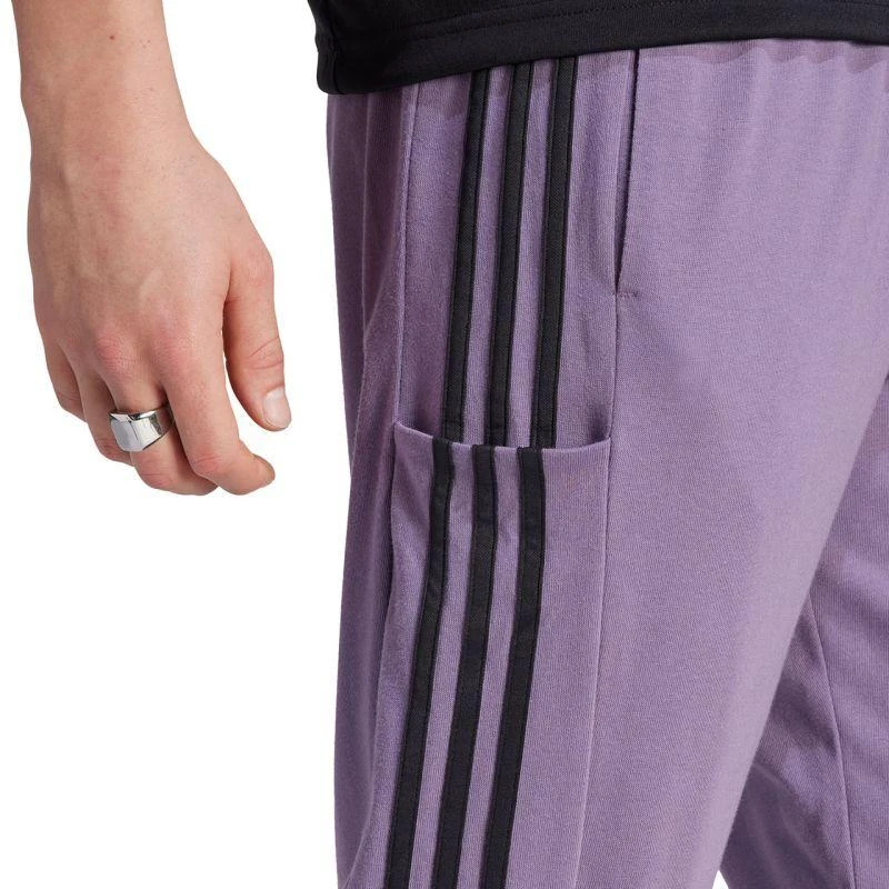 adidas Essentials Single Jersey Siaurėjančios Atvirais Kraštais 3 Juostelės M Kelnės IJ8699