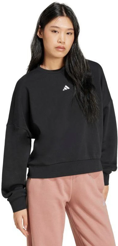 adidas Essentials Small Logo Feelcozy moteriškas džemperis, juodas JC5932