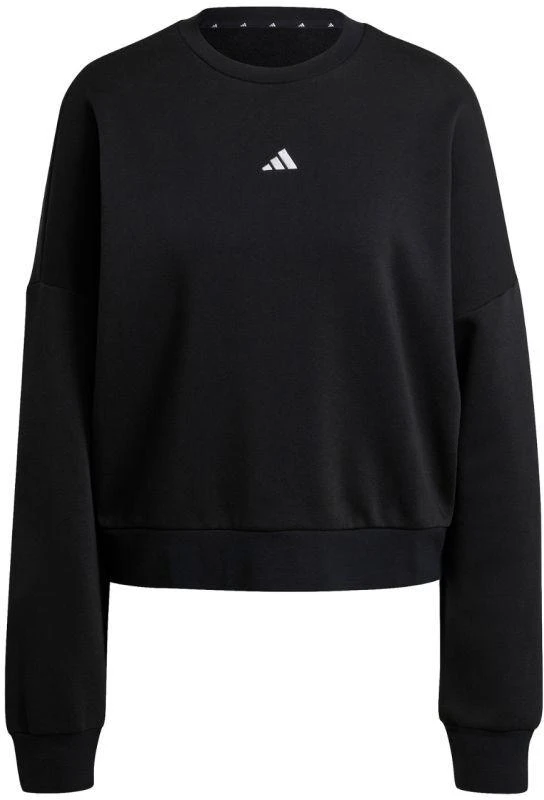 adidas Essentials Small Logo Feelcozy moteriškas džemperis, juodas JC5932