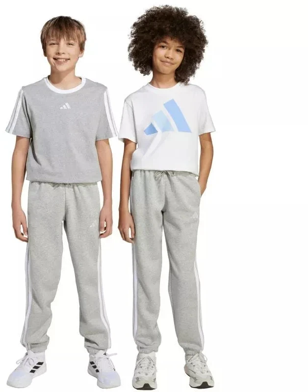 adidas Essentials šviesiai pilkos vaikiškos kelnės JY4995
