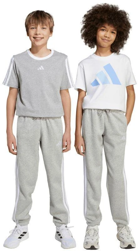 adidas Essentials šviesiai pilkos vaikiškos kelnės JY4995