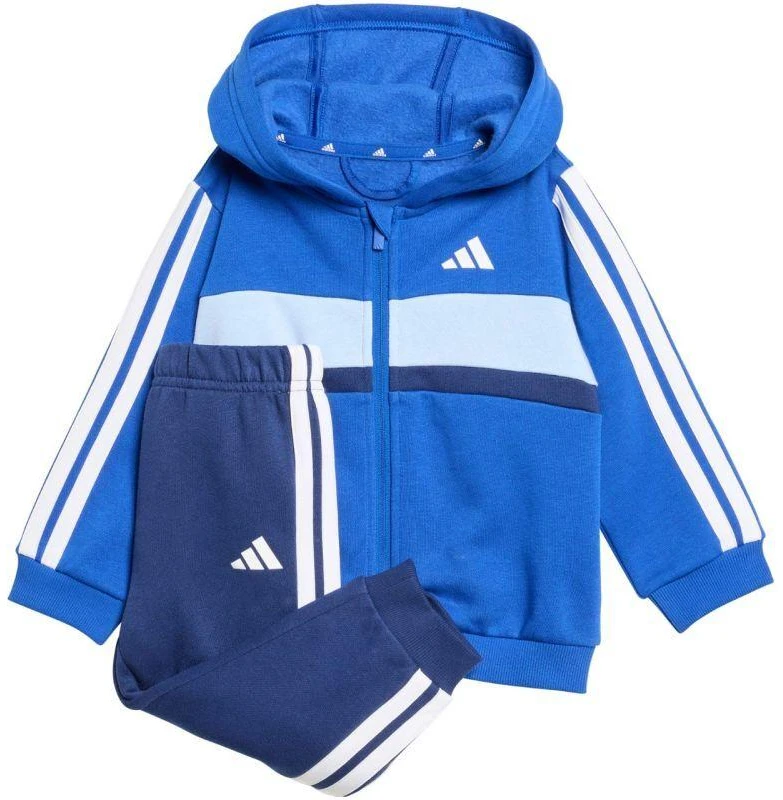 adidas Essentials Tiberio 3 Dryžuotas Fleece Sportinis Kostiumas Vaikams Mėlynas KC6004