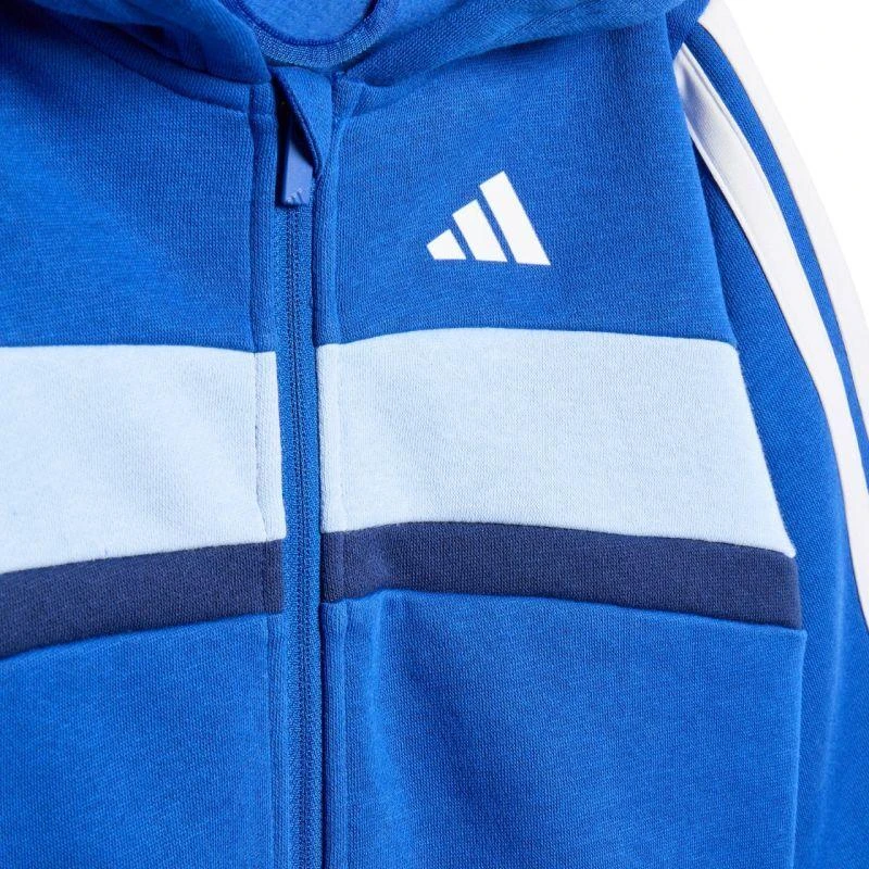 adidas Essentials Tiberio 3 Dryžuotas Fleece Sportinis Kostiumas Vaikams Mėlynas KC6004