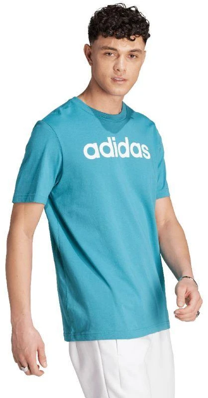 adidas Essentials Vienagijis Džersis Linijinis Siuvinėtas Logotipas Marškinėliai M IJ8655