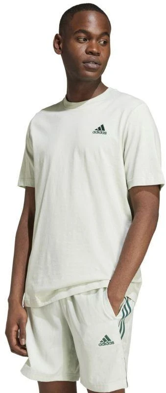 adidas Essentials viengubo trikotažo marškinėliai su išsiuvinėtu mažu logotipu M IX0119