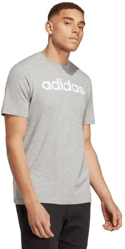 adidas Essentials Vieno Džersio Marškinėliai su Linijiniu Siuvinėtu Logotipu M IC9277