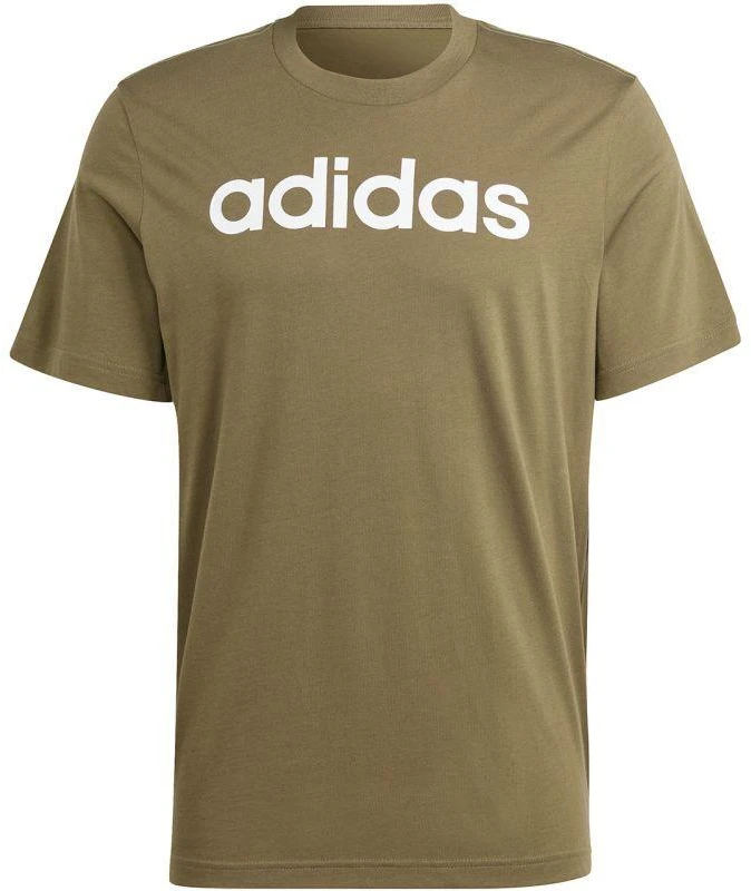 adidas Essentials Vientisas Džersis Marškinėliai Su Linijiniu Išsiuvinėtu Logotipu M IC9280