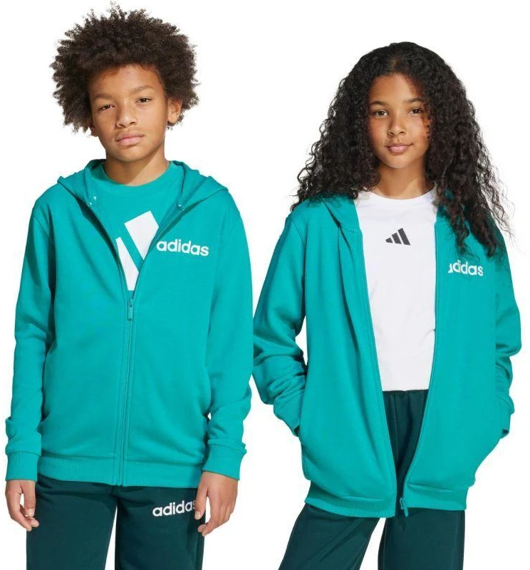 Adidas Essentials žalias vaikams sportinis kostiumas JN2427