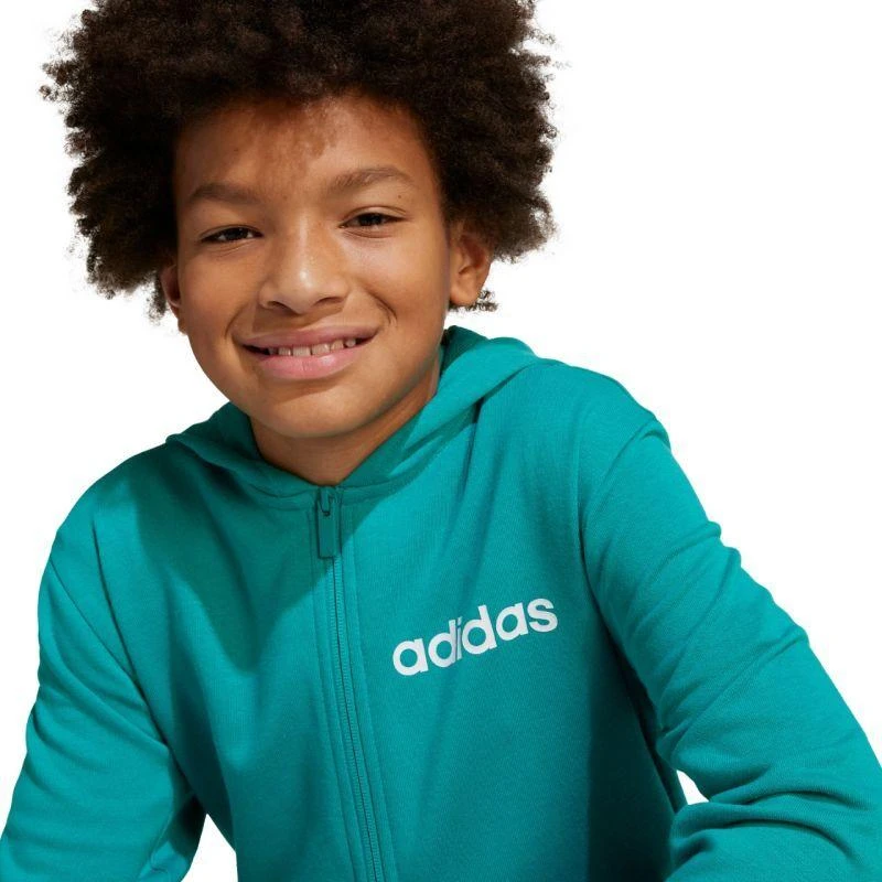 Adidas Essentials žalias vaikams sportinis kostiumas JN2427