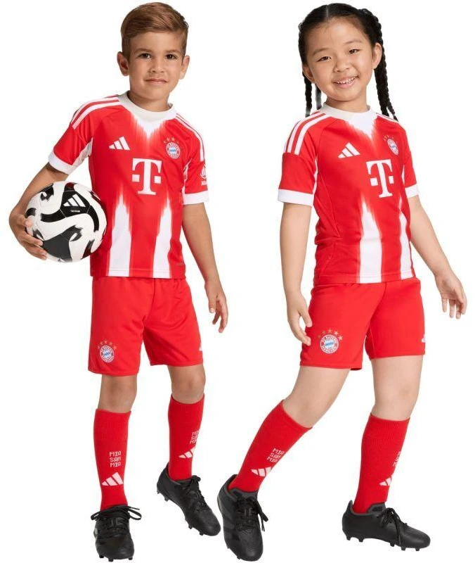 adidas FC Bayern 25/26 Namų raudonas JN8510 vaikiškas sportinis komplektas