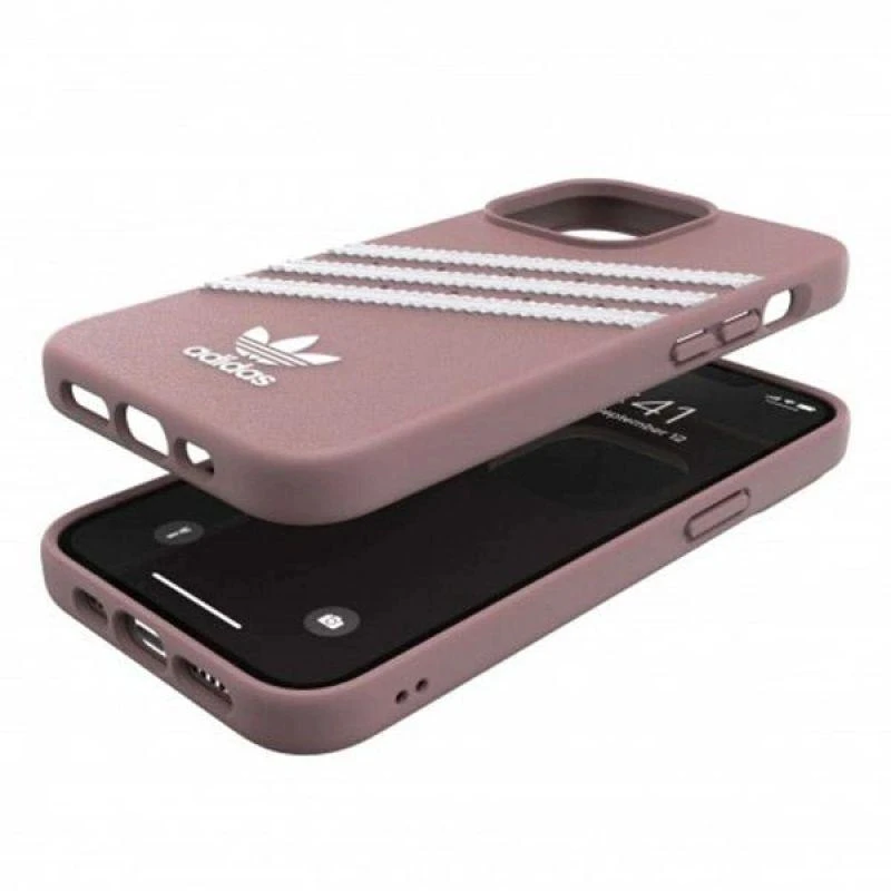 Adidas OR Moulded Dėklas PU Apple iPhone 13 Pro/ 13 6,1″ rožinės spalvos 47808