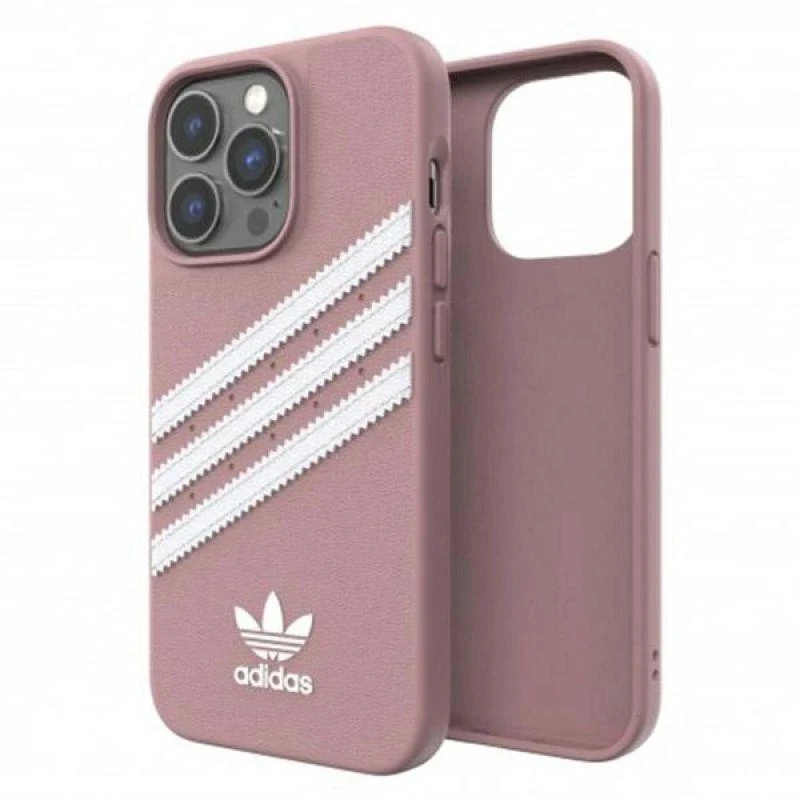 Adidas OR Moulded Dėklas PU Apple iPhone 13 Pro/ 13 6,1″ rožinės spalvos 47808