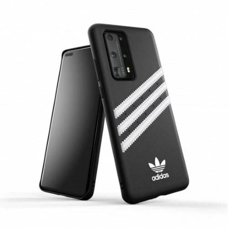 Dėklas Adidas OR Moulded PU SS20 Huawei P40 juodos spalvos-baltas 39062