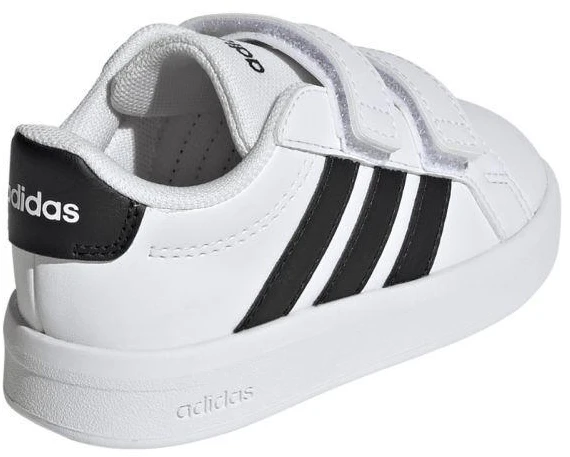 Adidas Grand Court 3.0 vaikiški bateliai, balti, HP3534