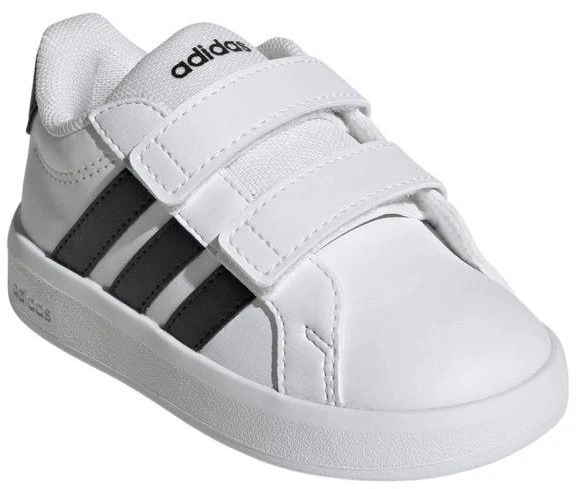 Adidas Grand Court 3.0 vaikiški bateliai, balti, HP3534