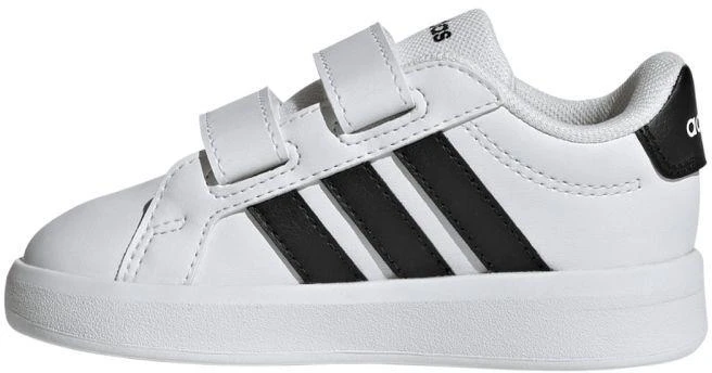 Adidas Grand Court 3.0 vaikiški bateliai, balti, HP3534