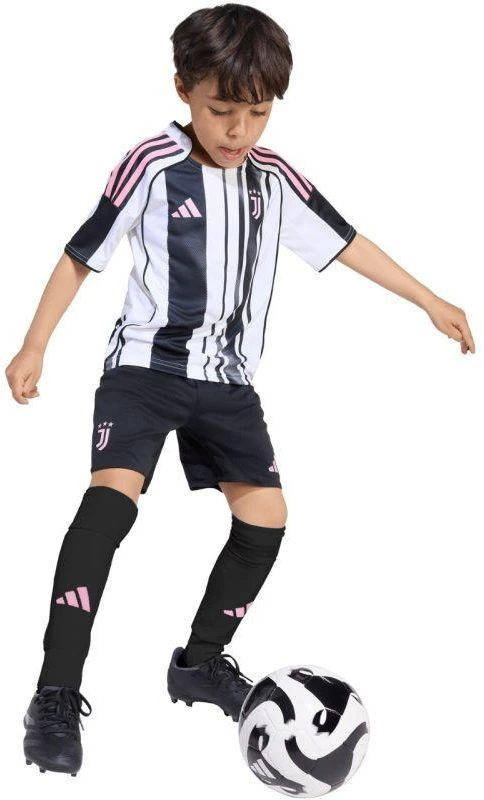 adidas Juventus 25/26 Vaikų namų komplektas, balta ir juoda, JN5220