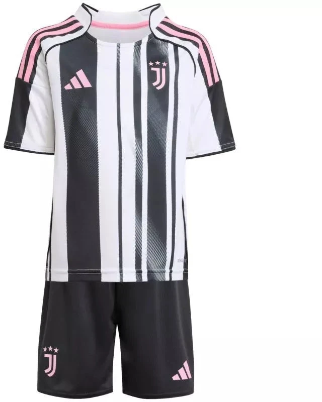 adidas Juventus 25/26 Vaikų namų komplektas, balta ir juoda, JN5220