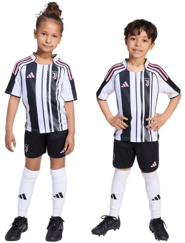 adidas Juventus 25/26 Vaikų namų komplektas, balta ir juoda, JN5220