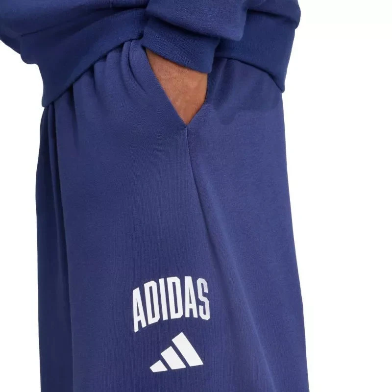 Adidas Kolegialinės Vyriškos Kelnės Tamsiai Mėlynos JM9179