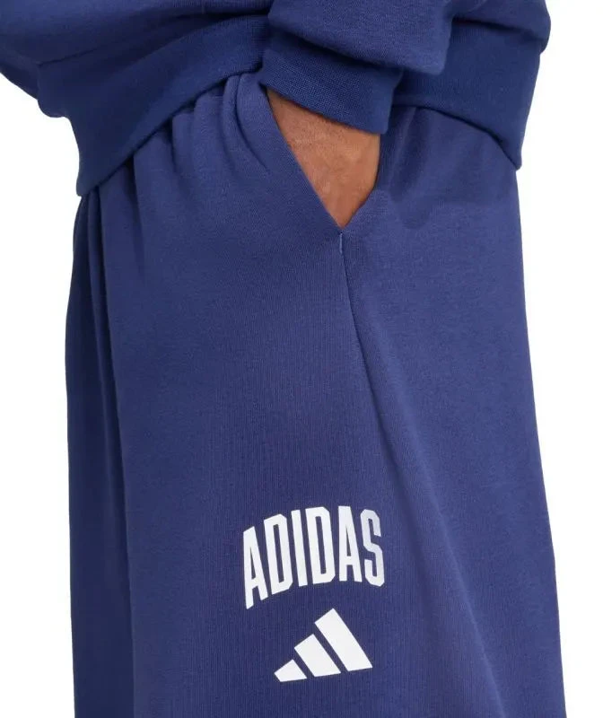Adidas Kolegialinės Vyriškos Kelnės Tamsiai Mėlynos JM9179