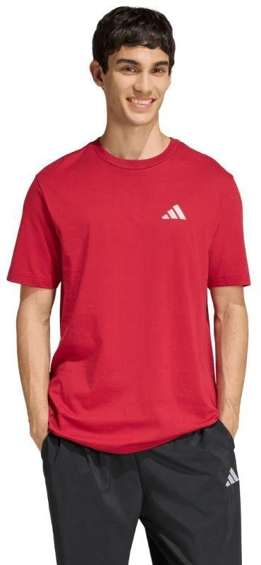 adidas Lauko kalnų dviračių sporto grafiniai vyriški marškinėliai Raudoni KB2538