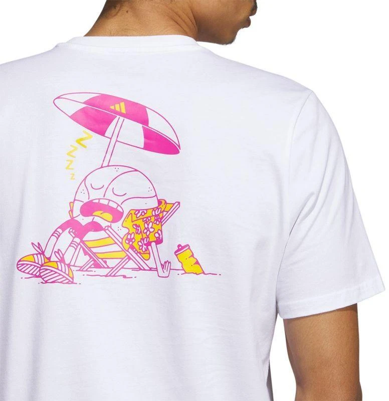 Adidas Lil Stripe Spring Break Graphic Marškinėliai trumpomis rankovėmis krepšiniui M IC1868