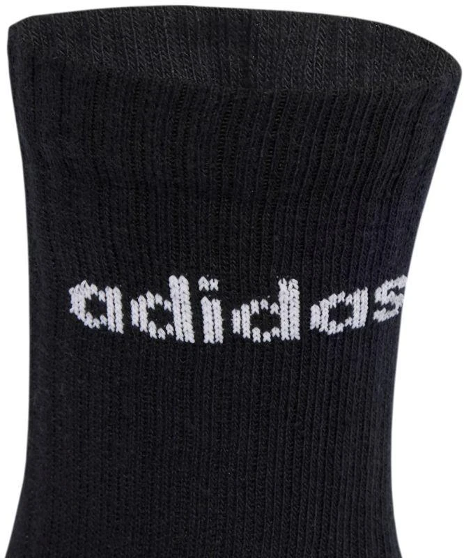 adidas Linijinės Vidutinio Aukščio Kojinės su Amortizacija, 6 poros, juodos JL6094