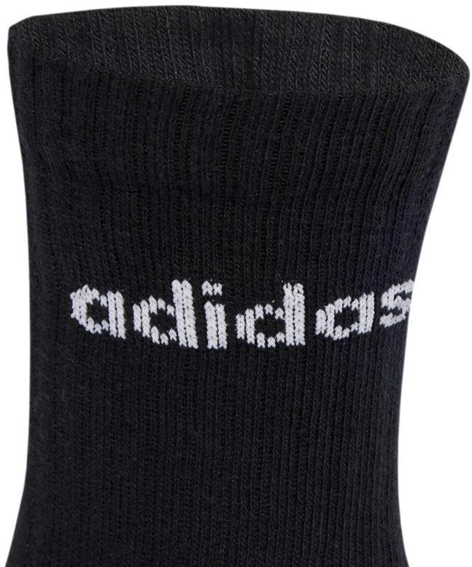 adidas Linijinės Vidutinio Aukščio Kojinės su Amortizacija, 6 poros, juodos JL6094