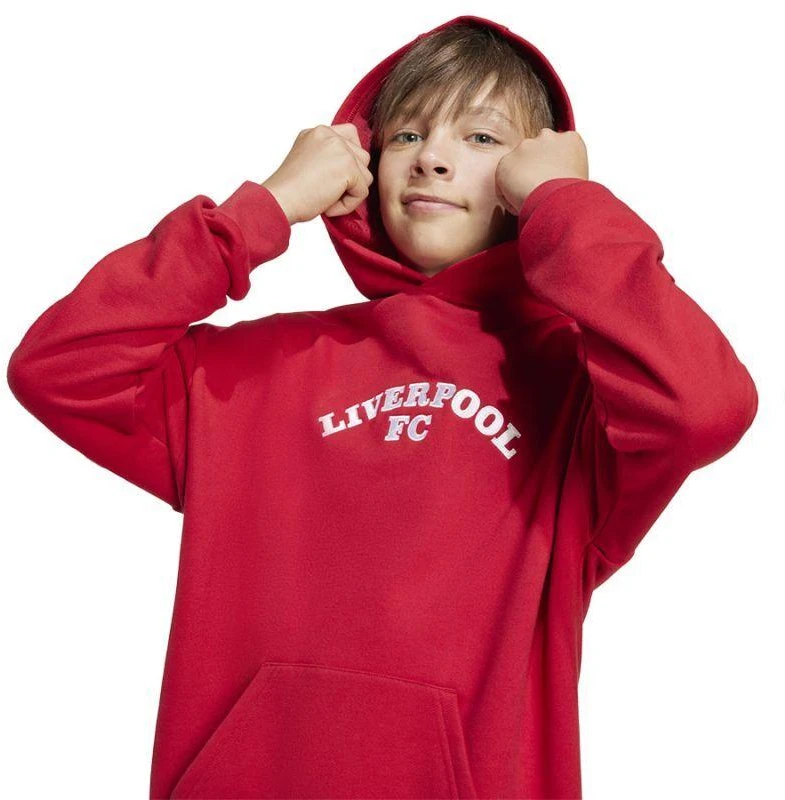 Adidas Liverpool FC Džemperis su gobtuvu, jaunimo JW7879