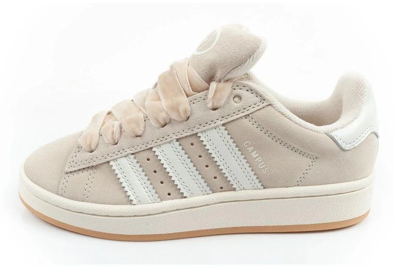 Adidas moteriški sportbačiai Campus 00s odiniai kedai smėlio spalvos