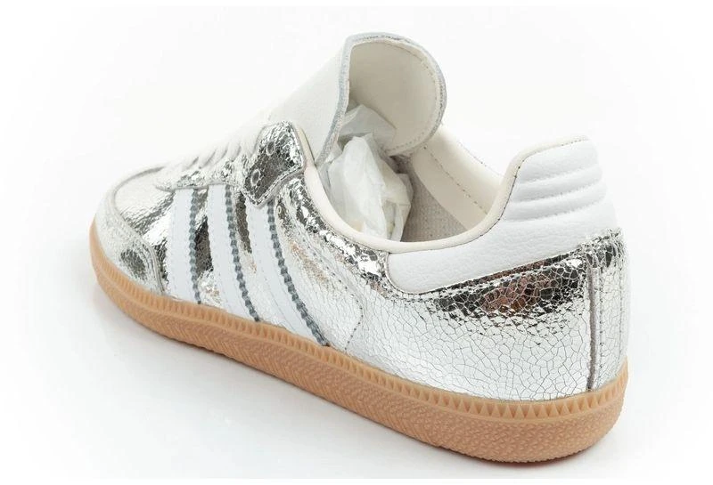 Adidas moteriški sportiniai bateliai Samba OG sidabriniai madingi odiniai kedai