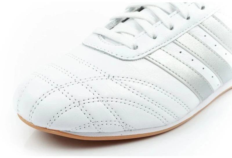 Adidas moteriški sportiniai Taekwondo bateliai su nėriniais, balti, stilingi, odiniai