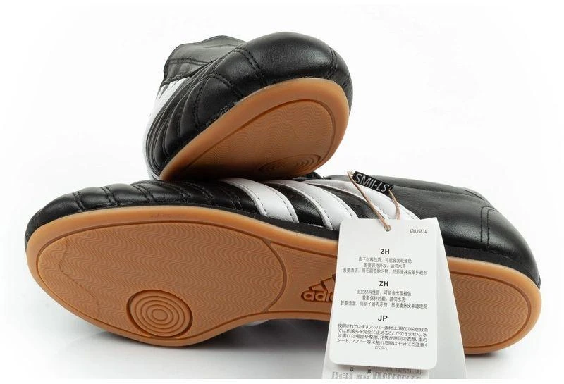 Adidas Moteriški Taekwondo sportiniai bateliai, juodi odiniai, įsispiriami