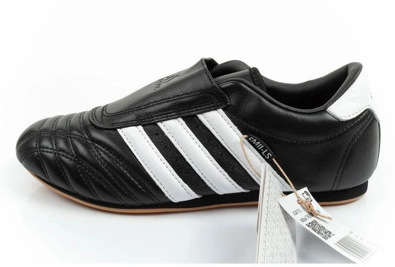 Adidas Moteriški Taekwondo sportiniai bateliai, juodi odiniai, įsispiriami