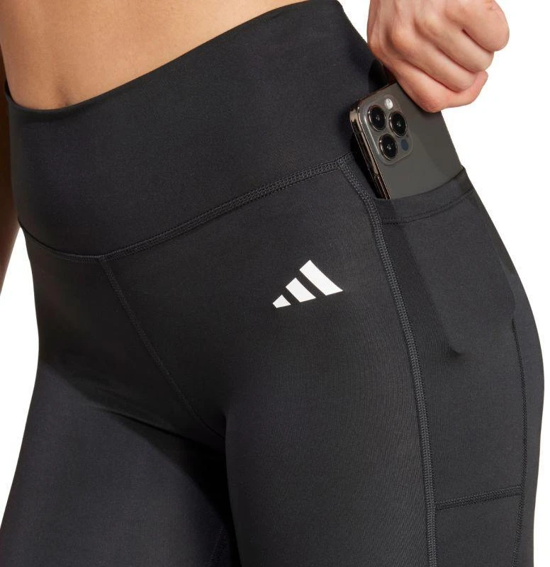 adidas Optime Essentials kelnės Leggings su kišene smulkiems daiktams, ilgos, moteriškos, juodos IT2280