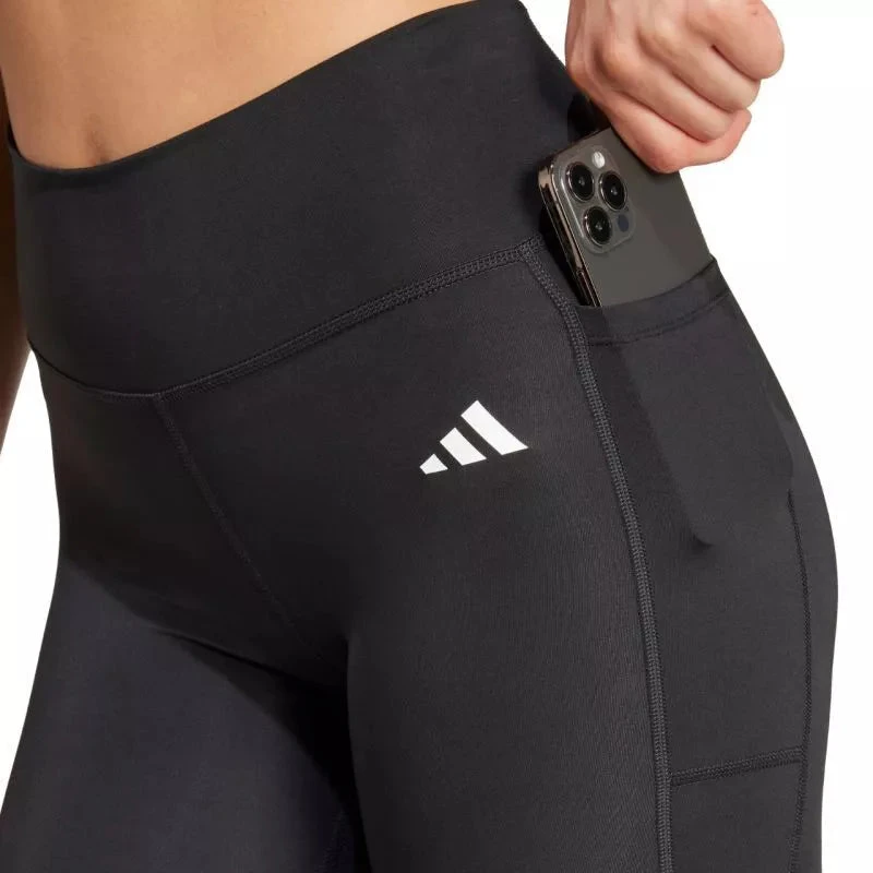 adidas Optime Essentials kelnės Leggings su kišene smulkiems daiktams, ilgos, moteriškos, juodos IT2280