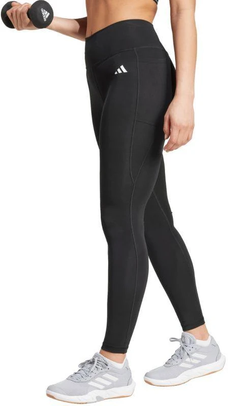 adidas Optime Essentials kelnės Leggings su kišene smulkiems daiktams, ilgos, moteriškos, juodos IT2280