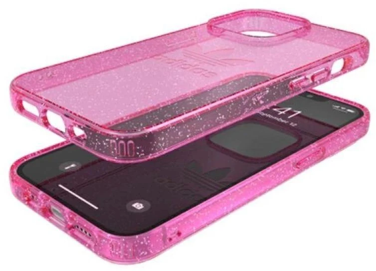 Apple iPhone 13 Pro Adidas OR Protective Clear Glitter rožinės spalvos